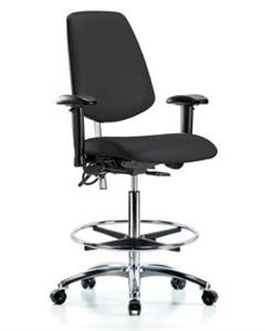 GSS43582 | Class 100 Vinyl Clean Room ESD Chair High Bench He