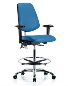 GSS43583 | Class 100 Vinyl Clean Room ESD Chair High Bench He