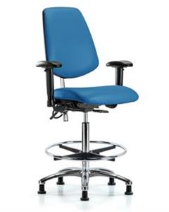 GSS43585 | Class 100 Vinyl Clean Room ESD Chair High Bench He