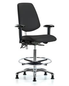 GSS43592 | Class 100 Vinyl Clean Room ESD Chair High Bench He