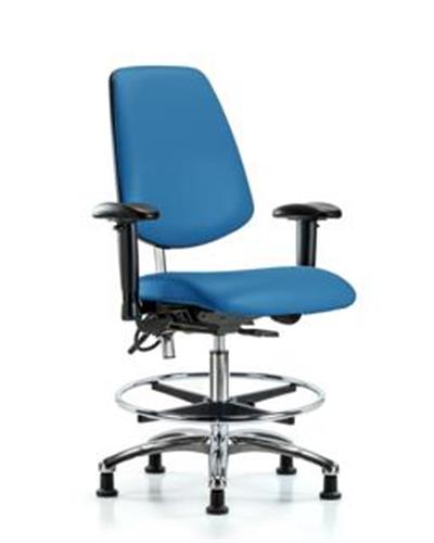 GSS43621 | Class 100 Vinyl Clean Room ESD Chair Medium Bench