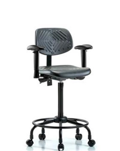 GSS43738 | Polyurethane Chair Round Tube Base High Bench Heig