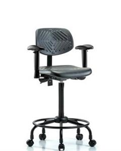 GSS43738 | Polyurethane Chair Round Tube Base High Bench Heig