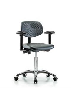 GSS43766 | Polyurethane Chair Chrome Medium Bench Height with
