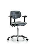 GSS43766 | Polyurethane Chair Chrome Medium Bench Height with