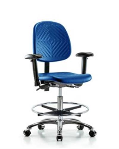 GSS47136 | Polyurethane Chair Chrome Medium Bench Height with