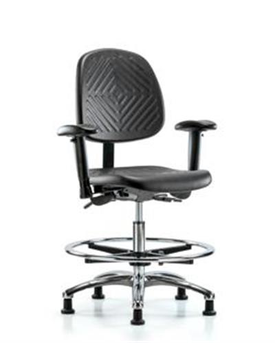 GSS43781 | Polyurethane Chair Chrome Medium Bench Height with