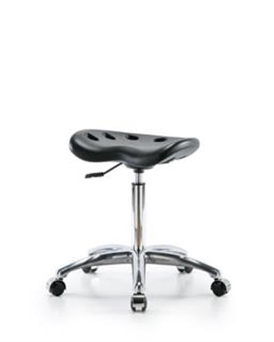 GSS47242 | Polyurethane Tractor Stool Chrome Medium Bench Hei