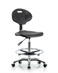 GSS43877 | Erie Polyurethane Chair Chrome High Bench Height w