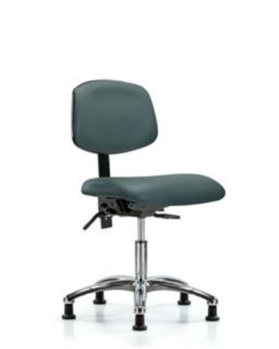 GSS43928 | Vinyl Chair Chrome Desk Height with Stationary Gli