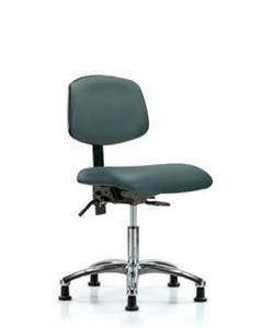 GSS43928 | Vinyl Chair Chrome Desk Height with Stationary Gli