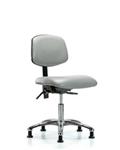 GSS43934 | Vinyl Chair Chrome Desk Height with Stationary Gli