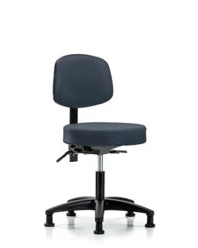 GSS44470 | Vinyl Stool with Back Desk Height with Stationary