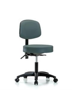 GSS44477 | Vinyl Stool with Back Desk Height with Seat Tilt C
