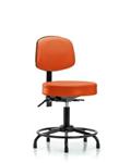 GSS44507 | Vinyl Stool with Back Desk Height with Round Tube