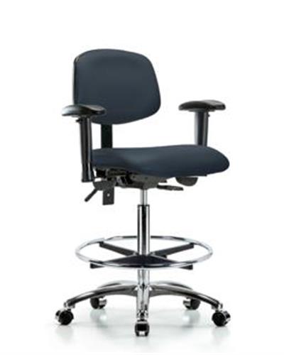 GSS44551 | Vinyl Chair Chrome High Bench Height with Adjustab