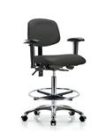 GSS44586 | Vinyl Chair Chrome High Bench Height with Seat Til
