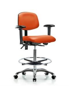 GSS44588 | Vinyl Chair Chrome High Bench Height with Seat Til