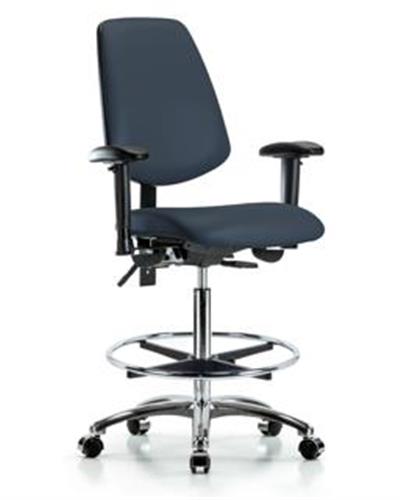 GSS44623 | Vinyl Chair Chrome High Bench Height with Medium B