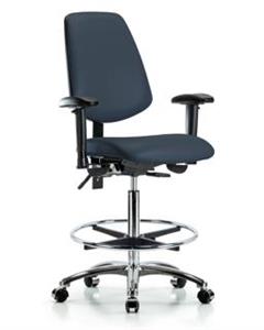 GSS44623 | Vinyl Chair Chrome High Bench Height with Medium B
