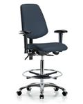 GSS44623 | Vinyl Chair Chrome High Bench Height with Medium B