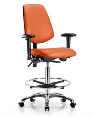 GSS44626 | Vinyl Chair Chrome High Bench Height with Medium B