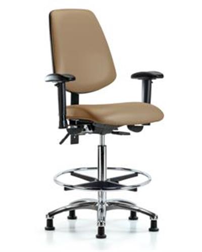 GSS44635 | Vinyl Chair Chrome High Bench Height with Medium B