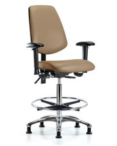 GSS44635 | Vinyl Chair Chrome High Bench Height with Medium B