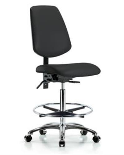 GSS44637 | Vinyl Chair Chrome High Bench Height with Medium B