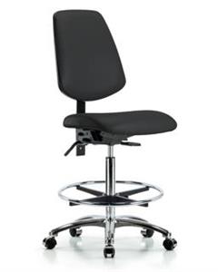 GSS44637 | Vinyl Chair Chrome High Bench Height with Medium B
