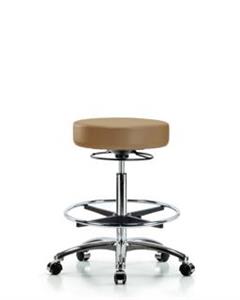 GSS45112 | Vinyl Stool without Back Chrome High Bench Height