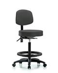 GSS45216 | Vinyl Stool with Back High Bench Height with Black