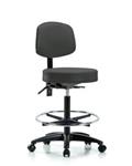 GSS45234 | Vinyl Stool with Back High Bench Height with Chrom