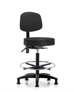 GSS45240 | Vinyl Stool with Back High Bench Height with Chrom