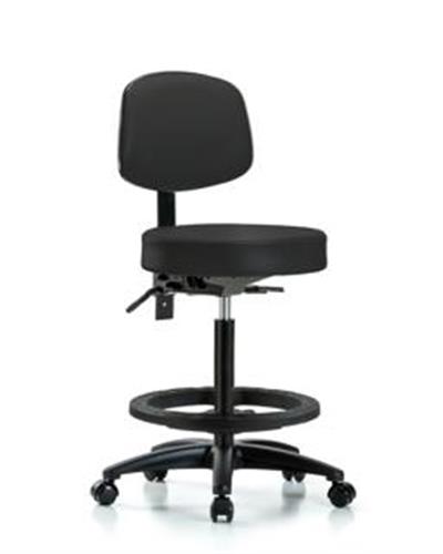 GSS45249 | Vinyl Stool with Back High Bench Height with Seat