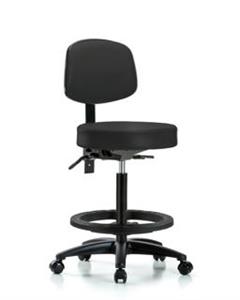 GSS45249 | Vinyl Stool with Back High Bench Height with Seat