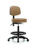 GSS45256 | Vinyl Stool with Back High Bench Height with Seat