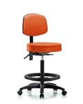 GSS45254 | Vinyl Stool with Back High Bench Height with Seat