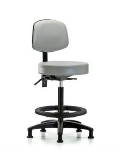 GSS45266 | Vinyl Stool with Back High Bench Height with Seat