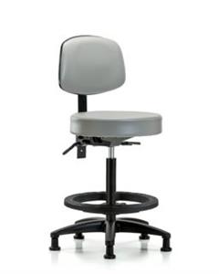 GSS45266 | Vinyl Stool with Back High Bench Height with Seat