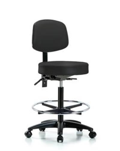 GSS45267 | Vinyl Stool with Back High Bench Height with Seat
