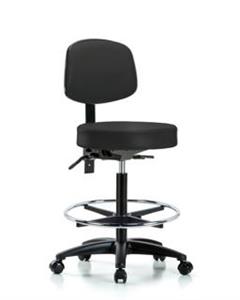 GSS45267 | Vinyl Stool with Back High Bench Height with Seat