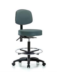 GSS45269 | Vinyl Stool with Back High Bench Height with Seat