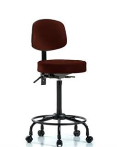 GSS45286 | Vinyl Stool with Back High Bench Height with Round