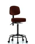 GSS45286 | Vinyl Stool with Back High Bench Height with Round