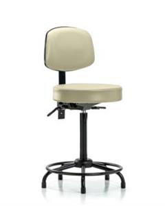 GSS45300 | Vinyl Stool with Back High Bench Height with Round