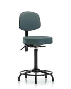 GSS45296 | Vinyl Stool with Back High Bench Height with Round