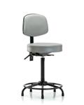 GSS45302 | Vinyl Stool with Back High Bench Height with Round