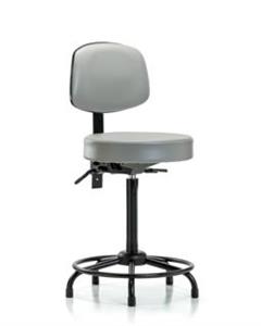 GSS45320 | Vinyl Stool with Back High Bench Height with Round