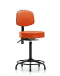 GSS45317 | Vinyl Stool with Back High Bench Height with Round